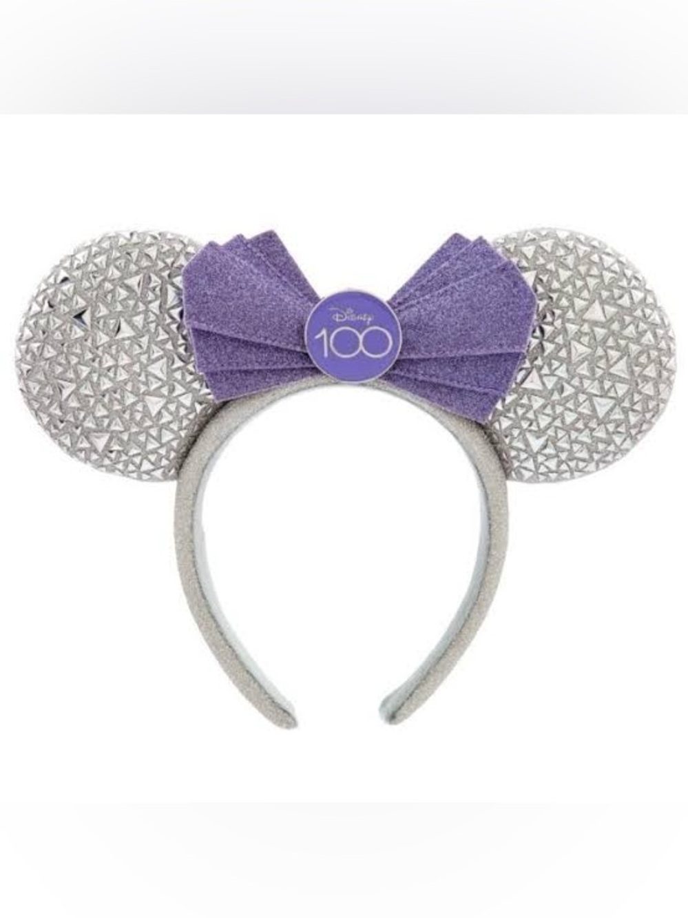 Disney 100th 100 Years Anniversary Platinum Celebration Minnie Headband Ears